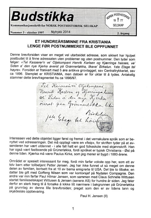 BUDSTIKKA 1997 Nr. 3