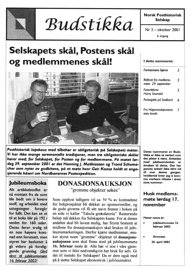 BUDSTIKKA 2001 Nr. 3