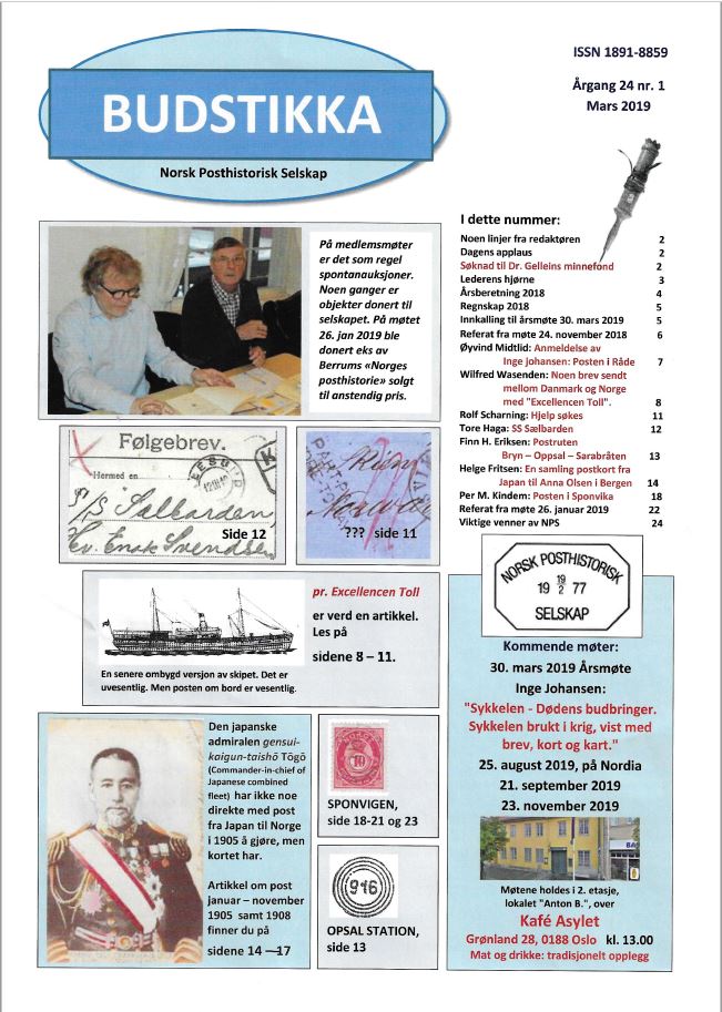 BUDSTIKKA 2019 NR. 1
